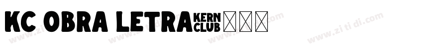 KC Obra Letra字体转换